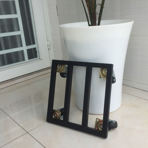 Chân đế chậu hoa, cây kiểng có bánh xe (30x30cm) – Đỡ chậu cây, di chuyển dễ dàng, chống ngập úng