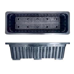 Chậu dài trồng hoa lan can HD 63.5x22x19cm - Nhựa cao cấp, đẹp thẩm mỹ