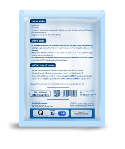 Chế phẩm Trichoderma Plus SFARM (1kg) – Nấm đối kháng, cải tạo đất hiệu quả