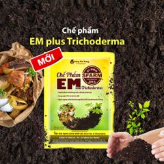 Chế phẩm EM Plus Trichoderma Sfarm ủ phân hữu cơ - Gói 200gram