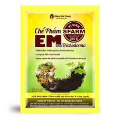 Combo 1 túi chế phẩm EM Sfarm 200gr và 2 chai mật rỉ đường Sfarm 1 lít- Tại CH Hà Nội