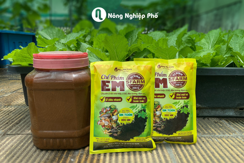 Chế phẩm EM SFARM (200g) – Chế phẩm vi sinh ủ phân, khử mùi hiệu quả