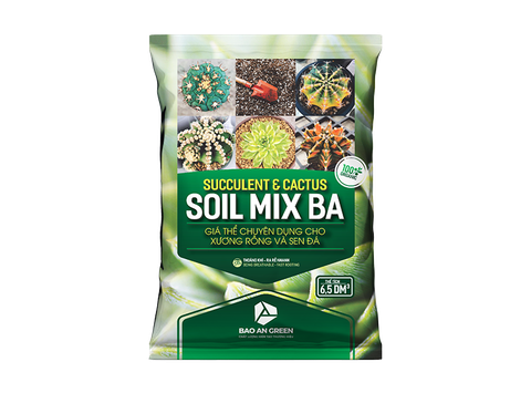 Soil Mix (Túi 6.5dm3) - Giá thể trồng sen đá, xương rồng, thoát nước tốt, phòng ngừa thối rễ