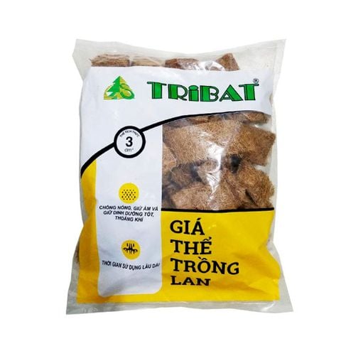 Giá thể xơ dừa trồng lan Tribat - Túi 3dm3