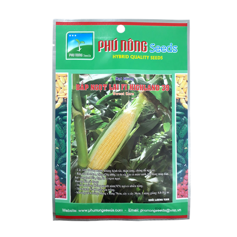 Hạt giống Bắp ngọt HIGHLAND 39 PN - Gói 5 gram