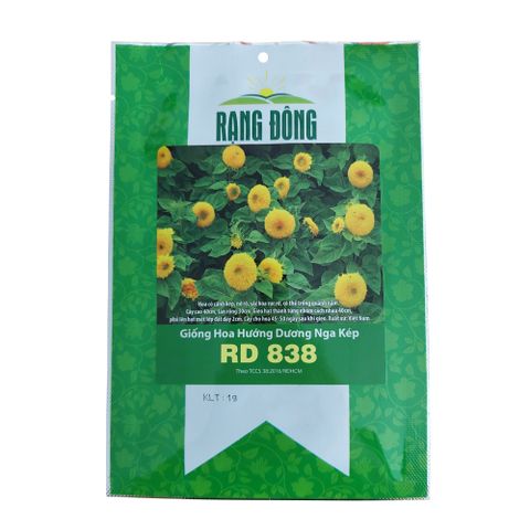 - Hạt giống hoa hướng dương nga kép RD 838 Rạng Đông - Gói 1 gram