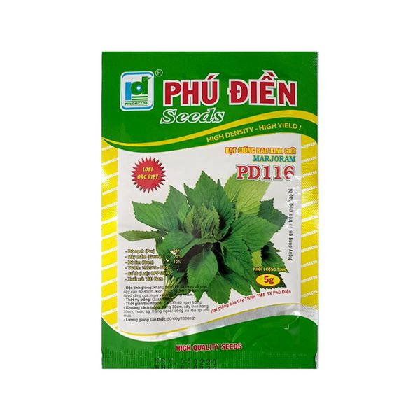 Hạt giống rau kinh giới Phú Điền - Gói 5 gram