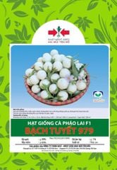 Hạt giống Cà pháo Bạch Tuyết lai F1 979 East-West Seed (Hai Mũi Tên Đỏ) - Gói 1gr