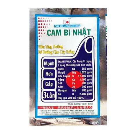 Phân bón vi lượng CAM Bi Nhật Bản - Gói 40 gram