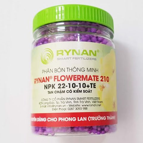 Phân tan chậm Rynan FM 210 (22-10-10)  - Hỗ trợ tái tạo và phát triển chồi giai đoạn ra hoa phong lan