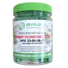 Phân tan chậm Rynan FM 230  (23-08-08) – Kích thích sự phát triển của chồi, lá, giúp lá xanh mượt.