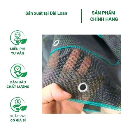 Lưới lan che nắng dệt kim Đài loan - Kaohsiung 70% - Khổ rộng 3m