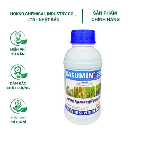 Thuốc trừ bệnh KASUMIN 2SL trị đốm lá, thối vi khuẩn, đạo ôn - Chai 400ml