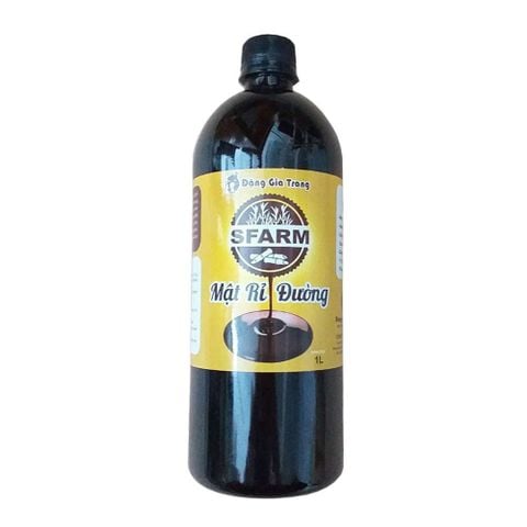Mật rỉ đường SFARM 1 lít (1.35kg) – Nuôi cấy vi sinh, ủ phân bón và rác thải hữu cơ, xử lý nước thải, nông nghiệp, chăn nuôi