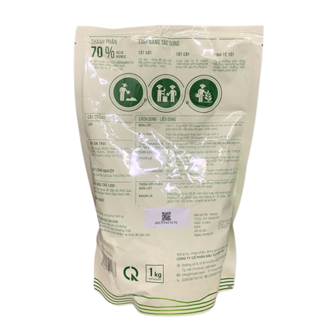 Phân Bón Lá Super Acid Humic Hợp Trí (1kg), Phân hữu cơ giúp ra rễ, cải tạo đất