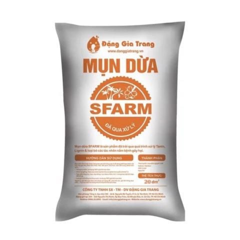 Giá thể mụn dừa đã qua xử lý Sfarm