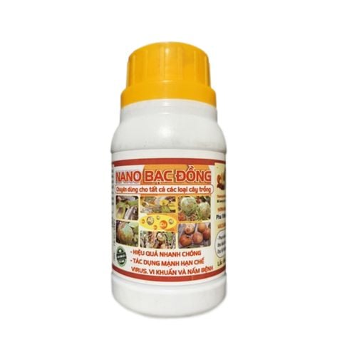 Nano Bạc Đồng hạn chế virus, vi khuẩn, nấm bệnh - Chai 100ml