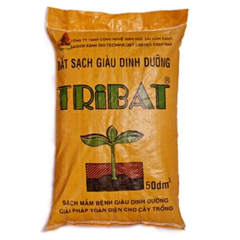 Đất sạch Tribat trồng cây giàu dinh dưỡng (50dm³) đất trồng cây cảnh, hoa kiểng, trồng rau