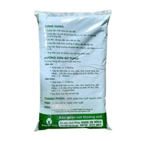 Phân trùn quế cao cấp Sfarm đã qua xử lý - Chuyên bón cho rau sạch, kiểng lá và hoa hồng