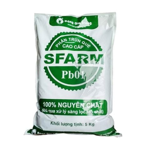 Phân trùn quế cao cấp Sfarm đã qua xử lý - Chuyên bón cho rau sạch, kiểng lá và hoa hồng