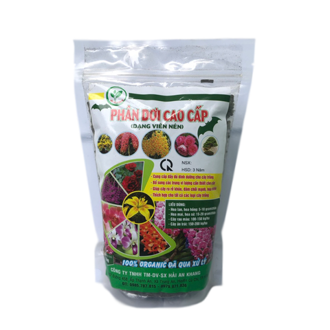 Phân bón hữu cơ tự nhiên - Phân dơi cao cấp dạng viên nén (Gói 1Kg)