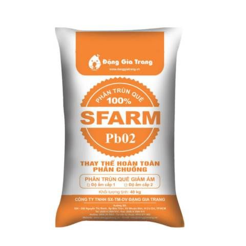 Phân trùn quế giảm ẩm SFARM PB02 - Bao 40kg