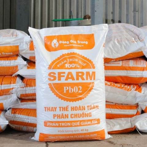 Phân trùn quế giảm ẩm SFARM PB02 - Bao 40kg
