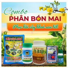 Bộ phân bón chăm sóc mai và phục hồi mai sau tết