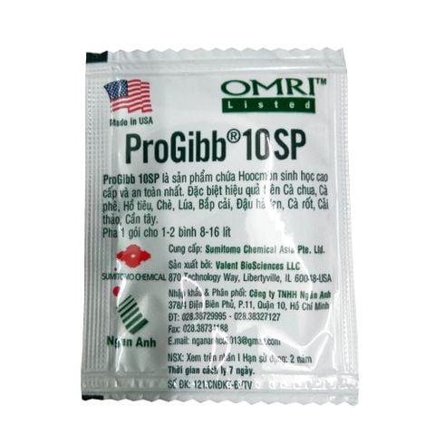 ProGibb - Thuốc điều hòa sinh trưởng kích mầm, kích chồi cho cây trồng 10SP - Gói 1gram