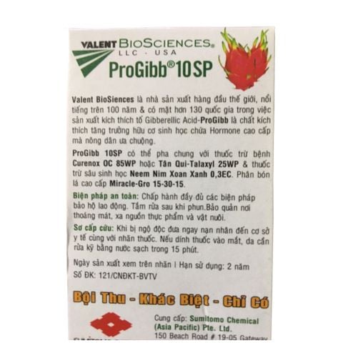 ProGibb - Thuốc điều hòa sinh trưởng kích mầm, kích chồi cho cây trồng 10SP - Gói 1gram