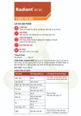 Thuốc trừ sâu RADIANT 60SC (15ml) – Thuốc trừ sâu sinh học, trị bọ trĩ, sâu đục quả & sâu tơ rau màu