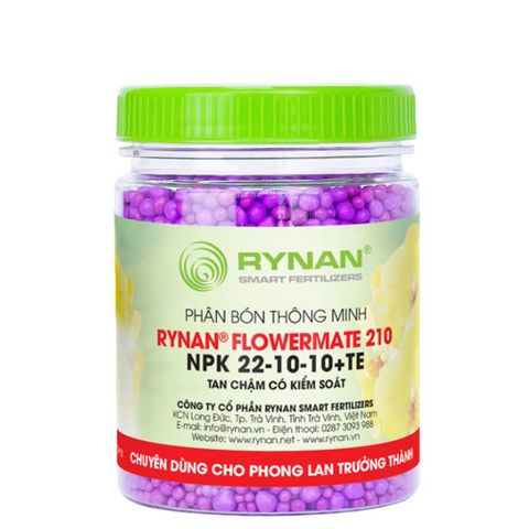 Phân tan chậm Rynan FM 210 (22-10-10)  - Hỗ trợ tái tạo và phát triển chồi giai đoạn ra hoa phong lan