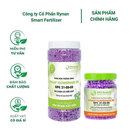 Phân tan chậm Rynan FM 200 (31-08-08)  - Cây phát triển xanh tốt, bền dinh dưỡng