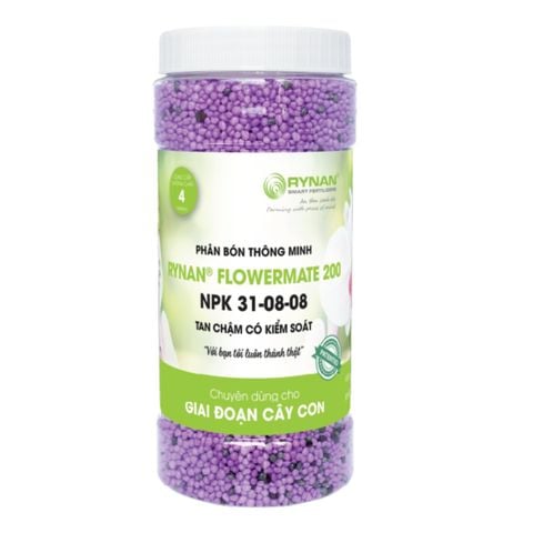 Phân tan chậm Rynan FM 200 (31-08-08)  - Cây phát triển xanh tốt, bền dinh dưỡng