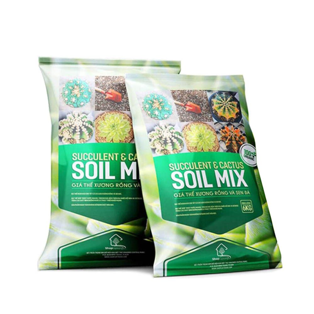Giá Thể Soil Mix Trồng Cây Xương Rồng, Sen Đá Trộn Sẵn - Túi 6Kg – Nông Nghiệp Phố
