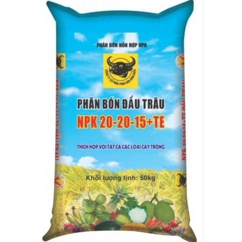 NPK Đầu Trâu 20-20-15+TE (50kg) – Tăng năng suất, chất lượng cây trồng