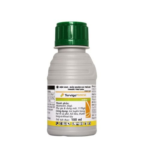 Tervigo 020SC (100ml) - Phòng ngừa tuyến trùng, ngăn thối rễ tiêu, cà phê, thanh long