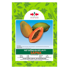 Hạt giống Đu đủ ruột đỏ Sapna East-West Seed (Hai Mũi Tên Đỏ) - Gói 4 hạt