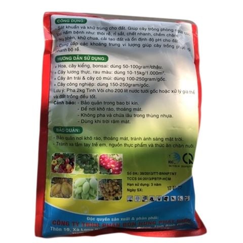 Tinh vôi sát khuẩn và cải tạo cho đất trồng - Gói 1kg