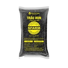 Giá thể trấu hun SFARM – Trấu hun sạch mầm bệnh, giữ ẩm, làm giá thể trồng rau mầm, hoa, ươm cây con