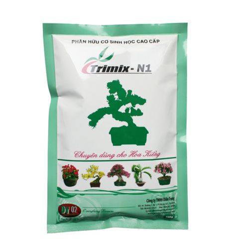 - Phân bón hữu cơ sinh học Trimix - N1 chuyên dùng cho hoa kiểng - Gói 700g