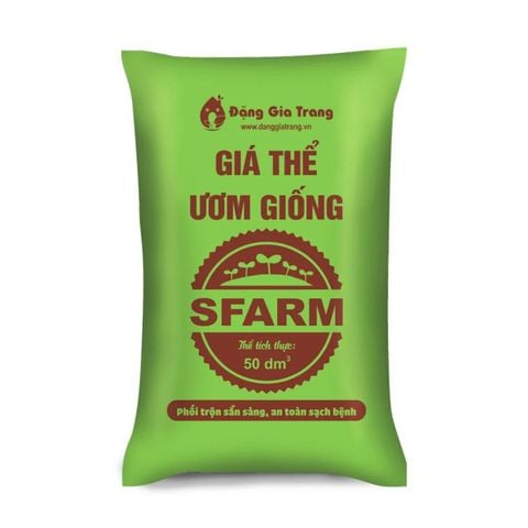 Giá thể ươm hạt giống SFARM (50dm³) – Cung cấp dinh dưỡng, dùng ươm cây giống & rau mầm