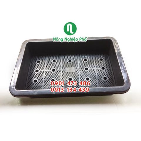 Khay (chậu) trồng rau hình chữ nhật 65x42x16H