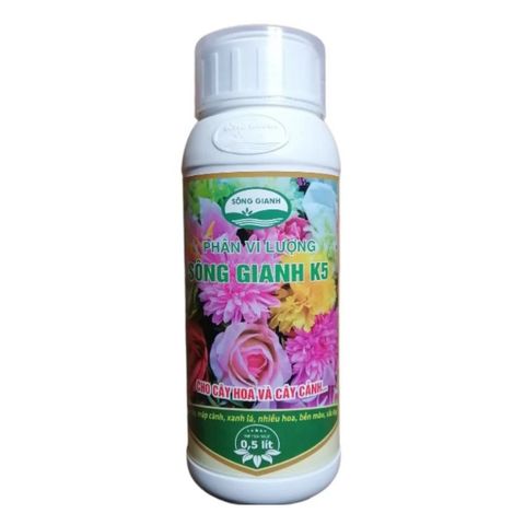 Phân vi lượng SÔNG GIANH K5 chuyên dùng cho hoa và cây cảnh - Chai 500ml
