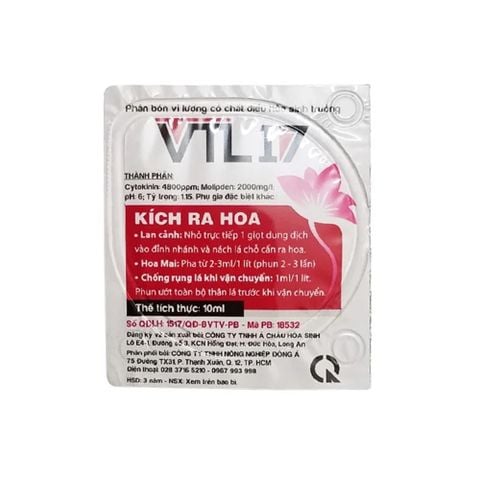 Phân bón vi lượng VTL17 kích hoa, kích nụ cho hoa mai hoa lan