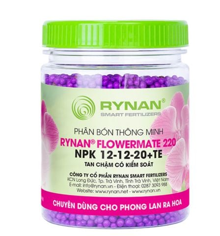 Phân tan chậm Rynan FM 220 ( 12-12-20 ) - Dưỡng hoa lâu tàn cho phong lan