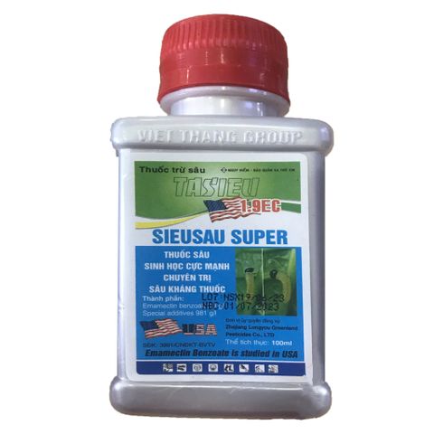 Thuốc trừ sâu Tasieu 1.9EC SIEUSAU SUPER - Chai 100ml (ĐN)