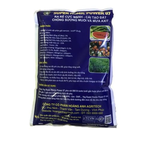 Chế phẩm sinh học Hoàng Anh Super Humic Power 07 - Gói 1kg (ĐN)