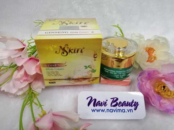 Kem NSkin Ginseng - Kem Nám, Mờ Tàn Nhang, Đồi Mồi, Tái Tạo, Dưỡng Trắng Da 18g