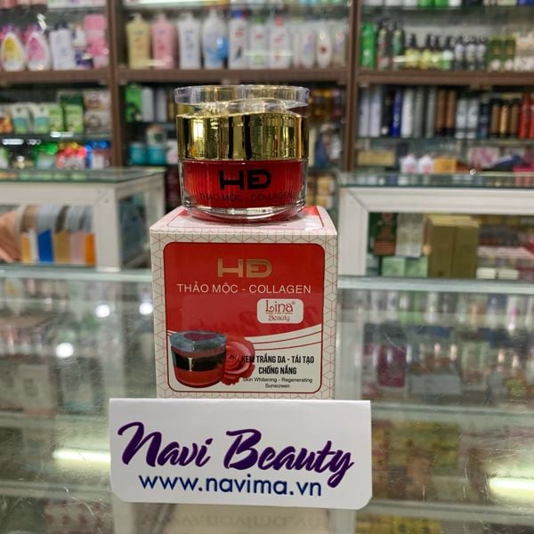 KEM HĐ LINA BEAUTY ( THẢO MỘC - COLLAGEN ) - TRẮNG DA, TÁI TẠO, CHỐNG NẮNG, 18G